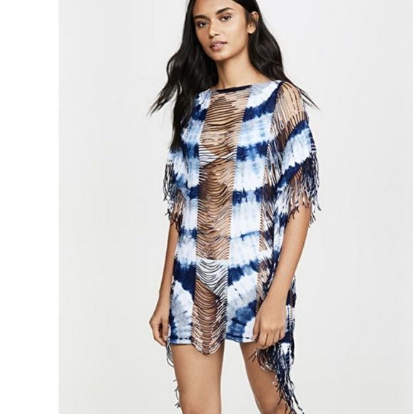 PilyQ Monique Cover Up Dress Tie Dye - Picture 1 of 9